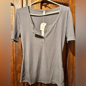 Gray Henley Top